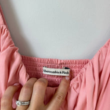 Load image into Gallery viewer, Abercrombie &amp; Fitch Tiered Midi Dress Pink XS
