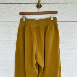 Nike Cotton Fleece Drawstring Waist Jogger Sweatpants Yellow