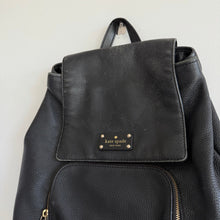 Load image into Gallery viewer, Kate Spade New York Remington Place Perri Pebbled Leather Backpack Black
