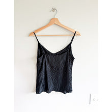 Load image into Gallery viewer, David Lerner Elsa Zebre Print Lightweight Cami Tank Top Black S NWT
