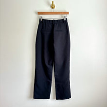 Load image into Gallery viewer, Abercrombie &amp; Fitch Sloane Tailored High Rise Pleated Wide Leg Pants Black 25
