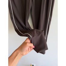 Load image into Gallery viewer, Athleta Venice High Rise Track Striped Pull On Casual Jogger Brown S
