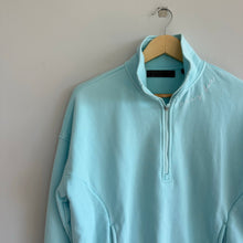 Load image into Gallery viewer, G/FORE &quot;Pray for Birdies&quot; French Terry 1/4 Zip Pullover Blue XS
