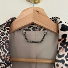 Load image into Gallery viewer, Elie Tahari The Marcie Leopard-Print Single-Breasted Blazer Brown Black 10
