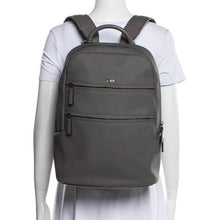 Load image into Gallery viewer, Tumi Landon Alcott Fine Pebbled Leather Backpack in Gray
