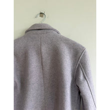 Load image into Gallery viewer, Mystree Notch Lapel Button Front Cropped Jacket Purple S
