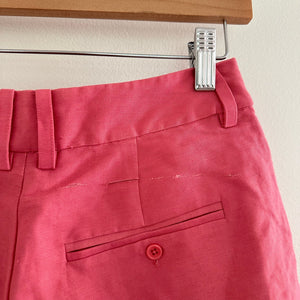PAIGE Andie High Rise Pleated Short Pink-Dusty Bubblegum 0