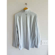 Load image into Gallery viewer, Vineyard Vines Patterned Palmetto Quarter Zip Sweatshirt White Blue XL
