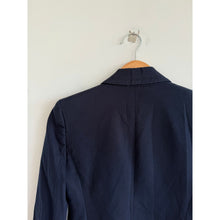 Load image into Gallery viewer, J. Crew Single Breasted Stretch Cotton Blazer Navy Blue 0P
