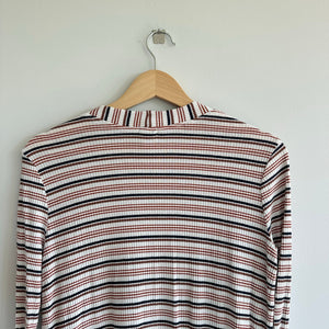 Evereve Peyton Jensen Jenny Striped Duster Cardigan S