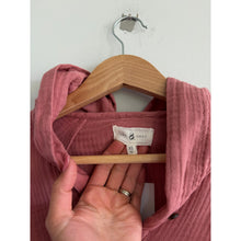 Load image into Gallery viewer, Lou &amp; Grey Gauze Cotton Long Sleeve Pullover Hoodie Pink XS
