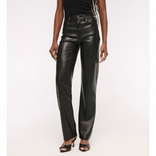 Load image into Gallery viewer, Abercrombie &amp; Fitch Faux Leather The 90s Relaxed Jean Ultra High Rise Pants 30
