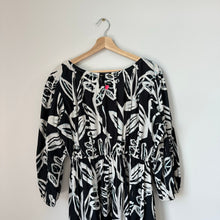 Load image into Gallery viewer, Kerri Rosenthal Harbor Sing Sing Midi Dress Black/White M
