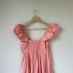 Abercrombie & Fitch Tiered Midi Dress Pink XS