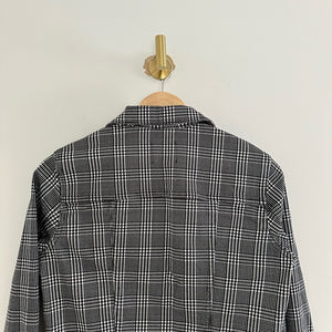 Adriano Goldschmied Evonne Houndstooth Cropped Button Front Jacket XS