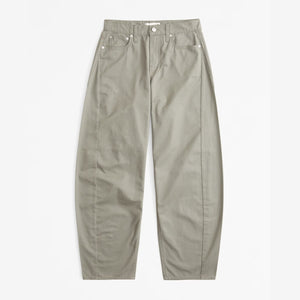 Abercrombie & Fitch Barrel Leg Chino Pants Olive Green 30 NWT