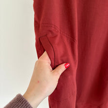 Load image into Gallery viewer, PrAna Carys Pullover Hooded Short Sleeve Casual Mini Dress Burnt Red XS
