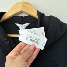Load image into Gallery viewer, Spanx Air Essentials Pocket Crewneck Hoodie Very Black M NWT
