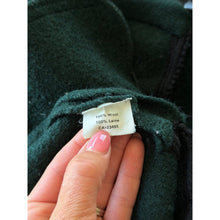 Load image into Gallery viewer, Icelandic Design Nordic Zip Up Wool Mock Neck Cardigan Green S
