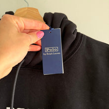 Load image into Gallery viewer, Polo Ralph Lauren USA Flag Patch Fleece Hoodie Sweatshirt L NWT

