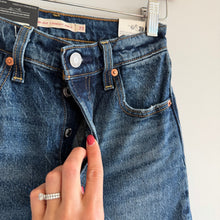 Load image into Gallery viewer, Levi's Ribcage Straight Ankle Denim High Rise Jeans Blue 23 NWT
