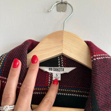 Load image into Gallery viewer, BB Dakota Had To Be Plaid Pattern Long Sleeve Collared Shacket Red/Black S
