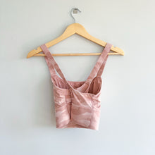 Load image into Gallery viewer, Athleta Warrior Longline Printed Bra Pink Camo S
