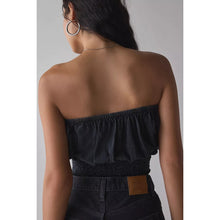 Load image into Gallery viewer, Urban Outfitters Strapless Cropped Tube Top Weathered Black L NWT
