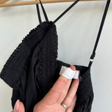 Load image into Gallery viewer, Rachel Parcell Halter Poplin Midi Dress Black XXS
