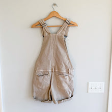 Load image into Gallery viewer, Calvin Klein Women Cut Off Cuffed Bib Overall Shortalls Beige XS
