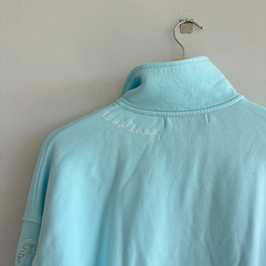 G/FORE "Pray for Birdies" French Terry 1/4 Zip Pullover Blue XS