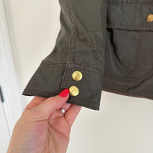 Load image into Gallery viewer, J. Crew The Downtown Field Zip Up Military Jacket Olive S
