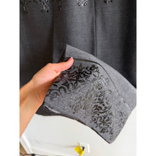 Load image into Gallery viewer, St. John Couture Embellished Beaded Open Front Evening Coat Topper Grey M NWT
