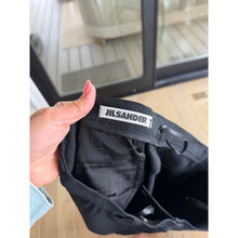 Load image into Gallery viewer, Jil Sander Vintage Wool Blend High Rise Straight Leg Trouser Pant Black 44
