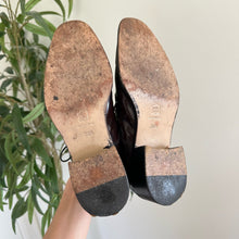 Load image into Gallery viewer, MARE Patent Leather Lace Up Almond-Toe Oxford Loafer Shoes Brown 38.5

