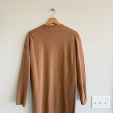 Load image into Gallery viewer, Banana Republic Knit Open-Front Mid-Length Cardigan Sweater Tan M
