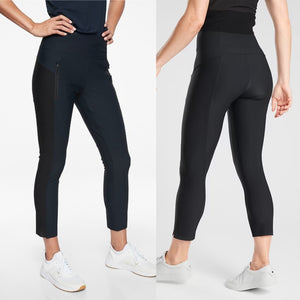 Athleta Stellar Crop High Rise Pull On Pant Black L NWT