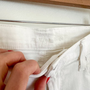 7 For All Mankind Rolled Hem Shorts White