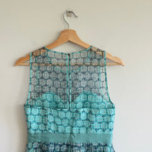 Load image into Gallery viewer, Anthropologie Moulinette Soeurs Chasia Fit &amp; Flare Sleeveless Dress Turquoise 4
