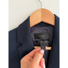 Load image into Gallery viewer, J. Crew Single Breasted Stretch Cotton Blazer Navy Blue 0P
