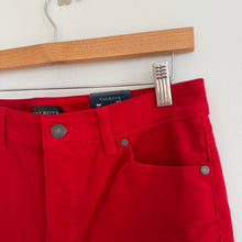 Load image into Gallery viewer, Talbots Straight Leg Corduroy Full Length High waist Pants Red 2P NWT

