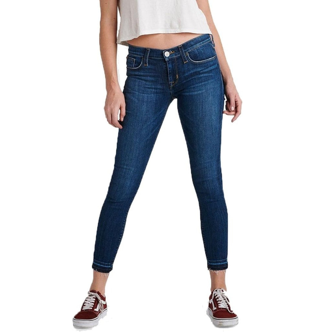 Hudson Krista Super Skinny Crop With Release Hem Jeans Blue 29