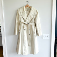 Load image into Gallery viewer, Vintage Aquanala Sara Fredericks Wool Lined Double Breasted Belted Trench Coat L

