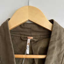 Load image into Gallery viewer, Free People In Our Nature Belted Cotton Cargo Jacket Green XS
