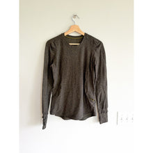 Load image into Gallery viewer, Lululemon Extra Mile Long Sleeve Running Activewear Top Heathered Utilitarian
