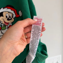 Load image into Gallery viewer, Disney Mickey Mouse Walt Disney World Embroidered Sweatshirt Green L
