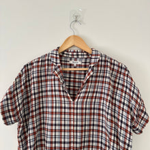 Load image into Gallery viewer, Madewell Hayden Popover Short Sleeve Top in Burling Plaid S
