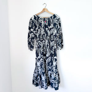 Kerri Rosenthal Harbor Sing Sing Midi Dress Black/White M