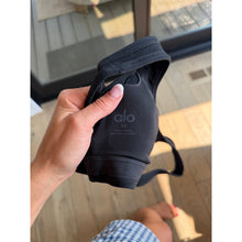 Load image into Gallery viewer, Alo Yoga Alosoft Center Stage Scoop Neck Wide Strap Sports Bra Black XS

