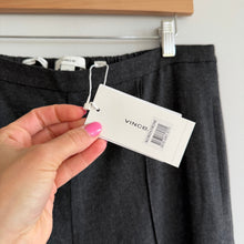 Load image into Gallery viewer, Vince Brushed Wool Mid Rise Straight Leg Trouser Pants Dark Gray L NWT
